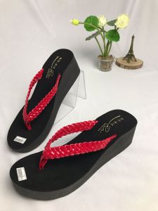 sandal wedges wanita kepang A1