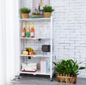 Foldable No-Need-Installation Full Metal Storage Rack Storage Stand