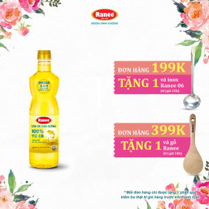 {Đơn 199k tặng vá inox -399k tặng vá gỗ} Dầu ăn Ranee dinh dưỡng 950ml