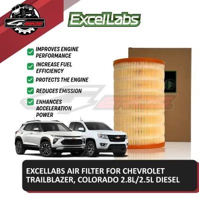 Excellabs Air Filter for Chevrolet Trailblazer Colorado 2.8L/2.5L Diesel 2013 to 2021 (52046262)