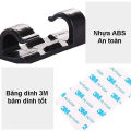 Giá Đỡ Dán Tường Quấn Dây Điện Gọn Gàng Bằng Silicon - Móc Dán Tường Kẹp Giữ Dây Điện, Phích Cắm Điện/ Nút Cố Định Dây Điện Chống Rối Tiện Lợi. 