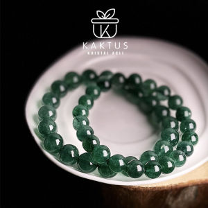 KAKTUS Kristal Asli Green Strawbery Quartz Premium Grade Crystal Bracelet