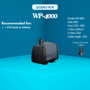 SOBO AQUARIUM SUBMERSIBLE WATER PUMP akuarium pam air WP4000 WP5000 WP6000 WP7000 WP8000 (12 MONTHS WARRANTY)