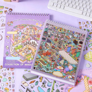 3D Mini Diorama Sticker Book Creative Themed Scenes DIY Toy Play for Scrapbook Journal Decor Fun Stress Relief Adults Kids Gift2026