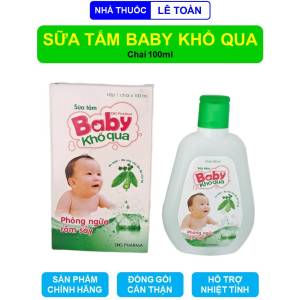 Sữa tắm Baby Khổ Qua giúp trẻ ngăn ngừa rôm sảy có làn da mát mềm mại mịn màng - Chai 100ml