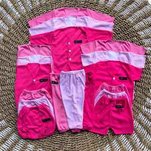 18 PCS Paket Hemat Lahiran Baju Celana Bayi Baru Lahir newborn 0-3 bulan