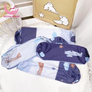 Vỏ áo gối ôm cho bé Katina House 70-90cm vải tencel mềm mát họa tiết ngộ nghĩnh đáng yêu