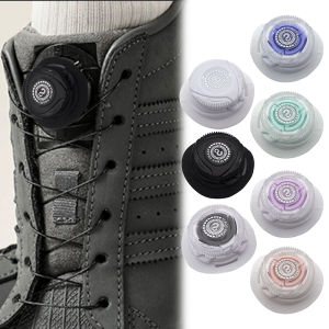 4Pair Fashion Korean Sneaker Shoelaces Automatic Rotating Buckle No Tie Shoe Laces Metal Wire Quick Lock Shoestring Kids Adult