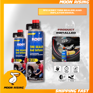 1pc KOBY TIRE SEALER AND INFLATOR 600ML [MOON RISING]