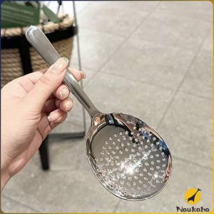 N.K.【Ready in Stock】 Large Stainless Steel Serving Spoon And Slotted Spoon Tableware Big Size Thick Kitchenware