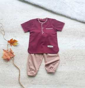 Cod-Setelan Baju Koko Jogger Muslim Anak Laki-laki Umur 1-8 Tahun Terbaru 2023