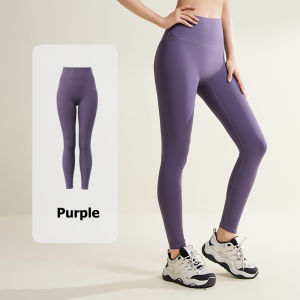 กางเกงโยคะผู้หญิง กางเกงออกกำลังกายเอวสูง เสริมก้น ไร้ตะเข็บ สไตล์ 9 นิ้ว ช่วยเก็บหน้าท้อง ไซส์ใหญ่ สวมใส่สบาย