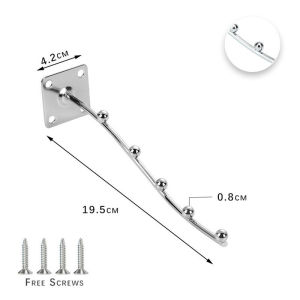 5 To 7balls Metal Wall Mount Hook For Walls Display Organizer Hanger Rack With Screwdr