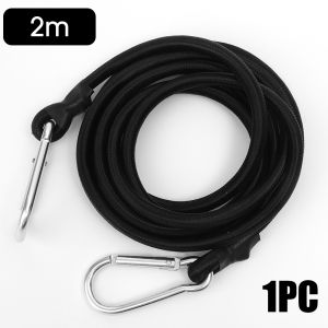 Motorcycle High Elastic Nylon Rope Alloy Steel Hooks Car Interior Consoles Roof Rack Strap Storage Fixed Band
