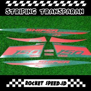 Striping transparan Jupiter MX King 150 SNIPER list BAHAN MAXDECAL PREMIUM