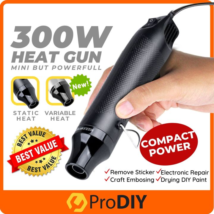 PRODIY HA300 / D2300 300W Mini Heat Gun Blower Air Heat Gun Hot Air