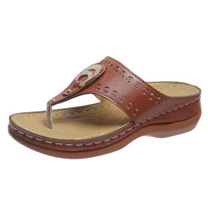 [Free Shipping] New Style Roman Retro Flip-Flop Sandals With Toe Straps WomenS Sandals For Outdoor Wear Available In Large Sizes Casual Style