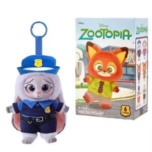 Zootopia Plush Keychain Blind Box Judy Nick Cute Plush Pendant Kids Toys Fans Gift