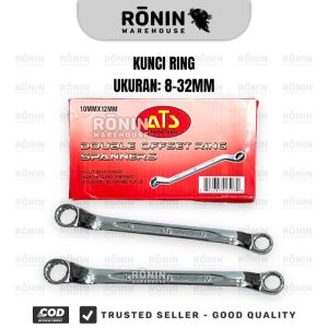 ATS Kunci Ring 6 7 8 9 10 11 12 24 25 32 mm Double Offset