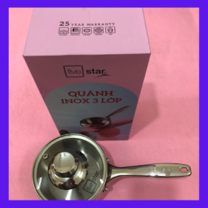 Quánh táo Inox 304 đúc liền khối 3 lớp Fivestar Plus 12cm