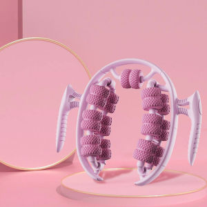 Annular Leg Clamp Massager Ring Leg Clip Massager Relax Plastic Leg Roller Roller Bar Yoga 26 Wheel Massager Ring Leg Clip