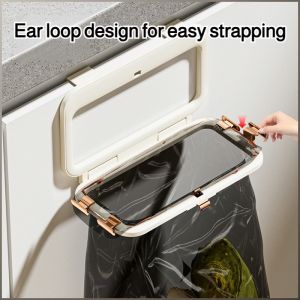 Organizer Appearance Trash Can Save Storage Space Pull Ring Design Household Organized Urban White Collar