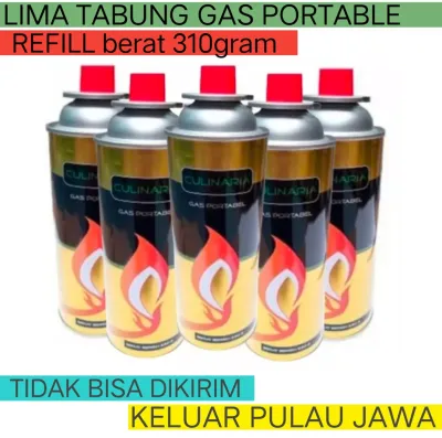 PAKET 5 PCS GAS PORTABLE REFILL GAS KALENG PORTABLE REFILL