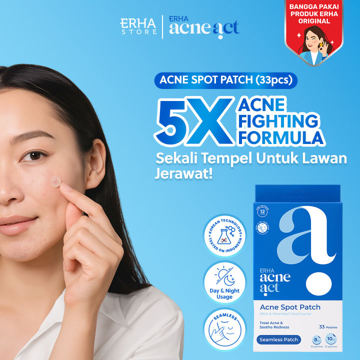 NEW LAUNCH ERHA Acneact Acne Patch Isi 33 Patches | Salicylic Acid ...