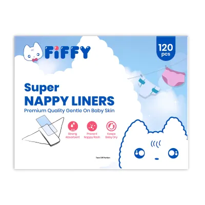 FIFFY SUPER NAPPY LINERS (120S) PELAPIK LAMPIN BAYI (98-843)