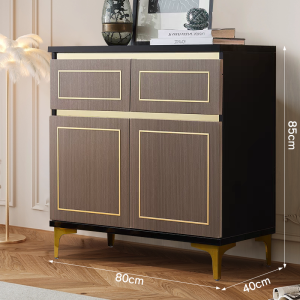 Lemari Susun Kayu 80/120cm  Lemari Dapur Lemari Laci Penyimpanan Lemari Pakaian Minimalis Buffet TV Lemari Ruang Tamu Serbaguna cbl