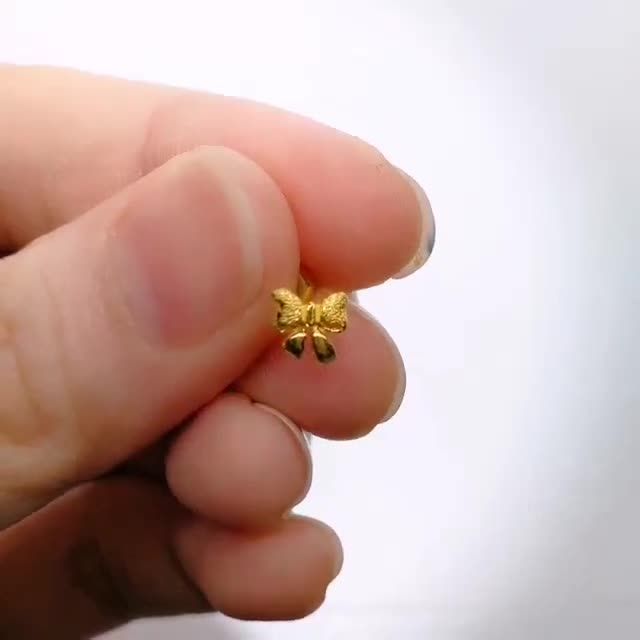 Subang Ribbon Pelbagai Emas 916 Yon Hing Lazada