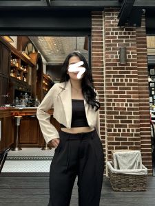 ( VM ) - 9008-To Blazer Pendek Fashion Fanita /Bahan Twill