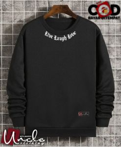 Viral!!! Sweatshirt Crewneck Warna Mint Sablon Live Laugh Love Local Brand Uncel.Clothing Jaket Sweater Basic Bisa COD