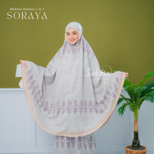 SAKATA - Mukena Maxmara Luxury Silk Dewasa 2in1 Printing Premium Soraya Series