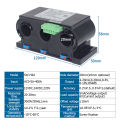 3-Phase AC Current Transmitter AC0-5A-400A Current Detection 4 20mA 0-5V 10V RS485 Output 3-Phase Perforated Current Sensor Transducer. 