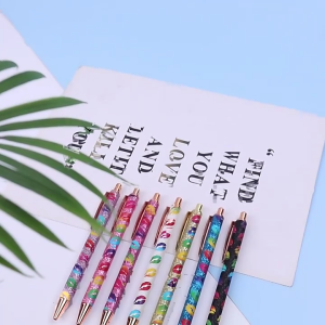 10Pieces Retractable Metal Ballpoint Pen Office Signing Pen for Office School 1.0mm Pen Tip Smooth to Write