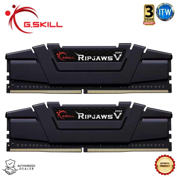 Itw DDR4 RAM 16GB (2x8GB) 3200Mhz Ripjaws V Unbuffered Desktop  Memory (F4-3200C16D-16GVKB)