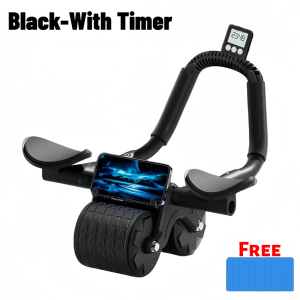 (LIFE.SG)2023 NEW Abs Roller Wheel Mutes Abdominal Training Exerciser Fitness Equipment