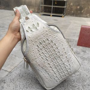 Túi đeo cho nam DA CÁ SẤU BẠCH TẠNG HÀNG HIẾM!