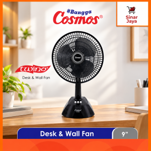 COSMOS 9-LDA Twino (Kipas Angin 2in1 Meja & Dinding 9)