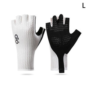 Eixiu Summer Breathable Half Finger Cycling Gloves Ultralight Road Bike Gloves Anti-Slip Silicone Pad Cooling Gear