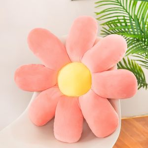 Daisy Flower Pillow Colorful Petal Throw Pillow Plush Toy Sofa Cushion Office Tatami Floor Cushion