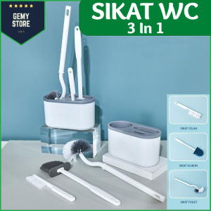 Gemy Sikat WC 3 in 1 Toilet Brush 3in1 Alat Pembersih Kloset Kamar Mandi Praktis