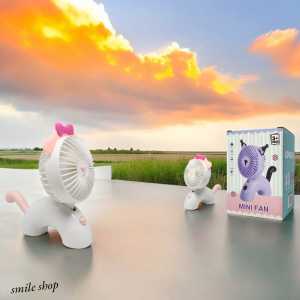KIPAS PORTABLE KARAKTER SANRIO MINI FAN  LUCUKEPALA/EKOR KIPAS BISA NAIK TURUN USB CABLEEXTRA PACKING BUBBLE/KARDUS
