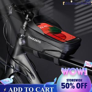 【Chinatera】หน้าจอสัมผัสเฟรมจักรยานด้านบนกระเป๋าหลอดไฟกั้นกันน้ำกันน้ำ