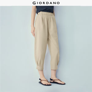Giordano Beau Monde Women Women Pure Cotton Casual Pants Free Shipping 13426162