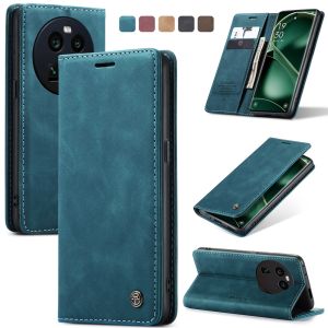 Anti-Fall Phone Case For OPPO Find X6 / Find X6 Pro Magnetic Leather Wallet Card Slot Flip Cover Casing