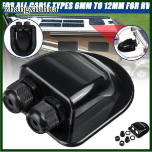 zhangxiuhua Double Wire Entry Gland Box Solar Panel Roof Wire Entry Gland Box Cable Motorhome Hole RV Yacht Car Accessories New
