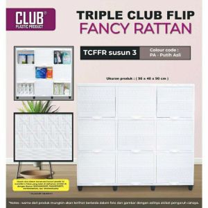 RAK SERBAGUNA MEJA TV PLASTIK CLUB FLIP 9 PINTU [CLBBOX]