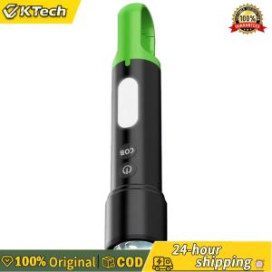【Free Shipping】 Mini Flashlight Strong Light Flashlight Zoomable Portable LED COB Flashlight 4+4 Modes Lightweight for Outdoor Emergency
